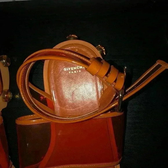 Givenchy Orange and plastic Flat Sandals - Picture 4 of 7